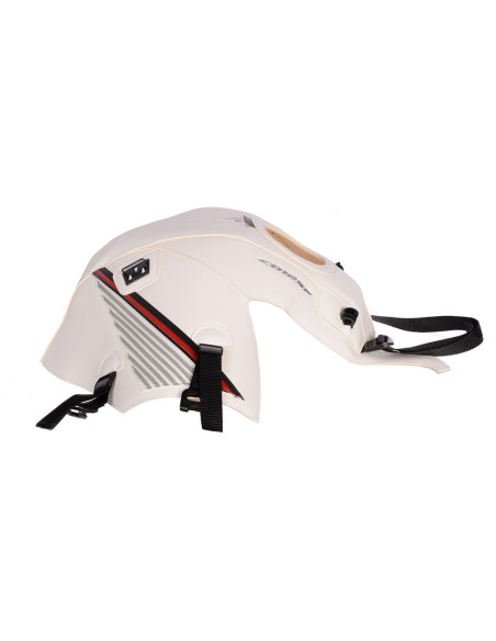 Tapis de réservoir BAGSTER Honda 125 CBF 2015-2016 Blanc / Rouge / Noir / Gris