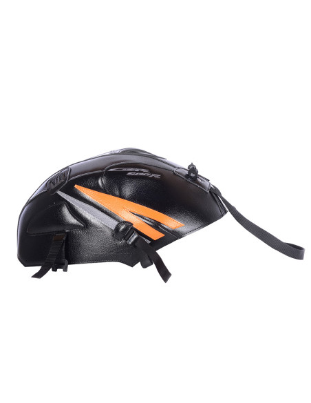 Tapis de réservoir BAGSTER Honda 500 CB R 2016 Noir / Orange Clair / Acier