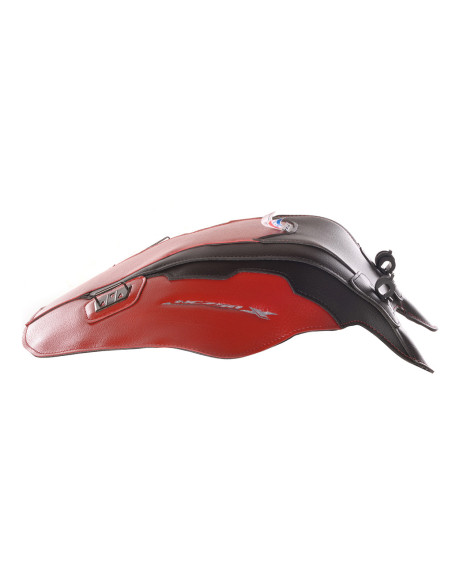 Tapis de réservoir BAGSTER Honda 750 NC X 2014-2015 Rouge Fonce / Noir Mat Graine