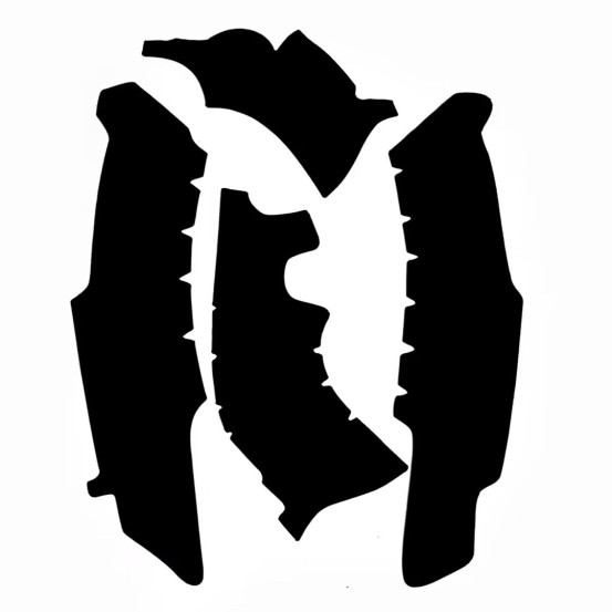 Protection de cadre VIBRAM Yamaha 250/450 YZF 2014-2017 Noir
