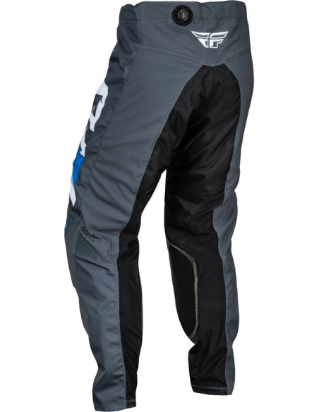 Pantalon cross enfant Fly Racing 2024 Kinetic Prix - Bleu Clair Charcoal Blanc