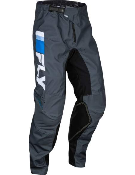 Pantalon cross enfant Fly Racing 2024 Kinetic Prix - Bleu Clair Charcoal Blanc