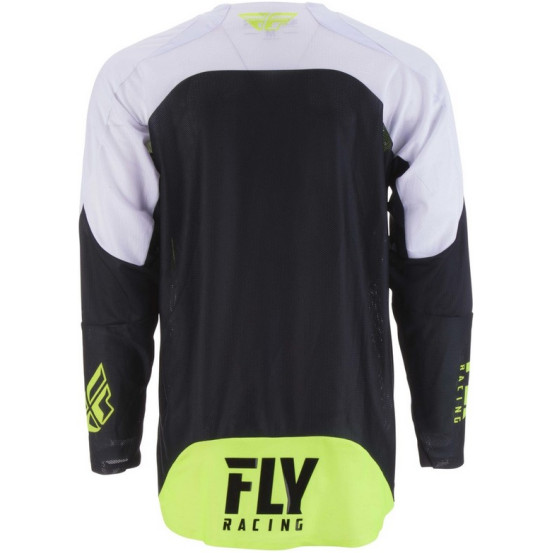 Maillot cross Fly Racing 2019 Evolution - Jaune Fluo Noir Blanc
