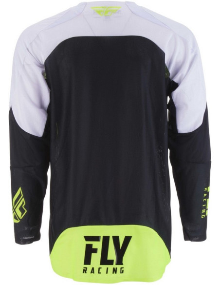 Maillot cross Fly Racing 2019 Evolution - Jaune Fluo Noir Blanc