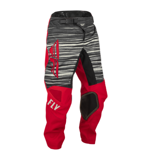Pantalon cross enfant Fly Racing 2022 Kinetic Wave - Rouge Gris