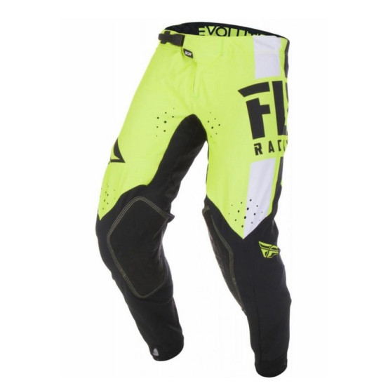 Pantalon cross Fly Racing 2019 Evolution - Jaune Fluo Noir Blanc