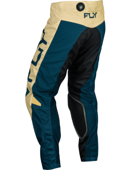 Pantalon cross Fly Racing 2024 Kinetic Reload - Ivoire Bleu Marine Cobalt