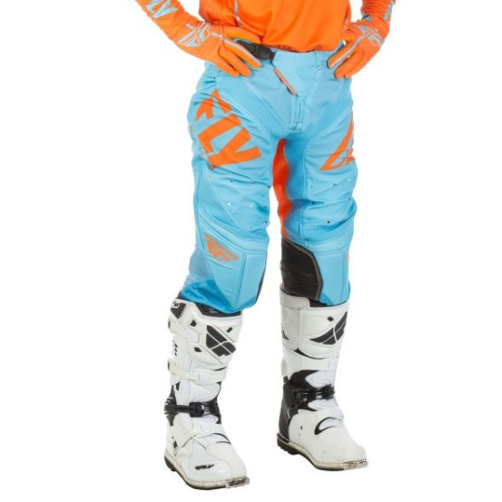 Pantalon cross Fly Racing 2018 Lite Hydrogen - Orange Bleu