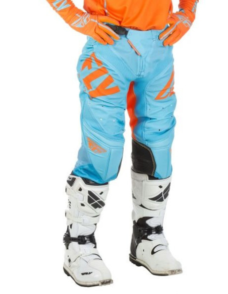 Pantalon cross Fly Racing 2018 Lite Hydrogen - Orange Bleu