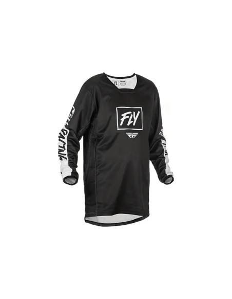 Maillot cross enfant Fly Racing 2022 Kinetic Rebel - Blanc Noir