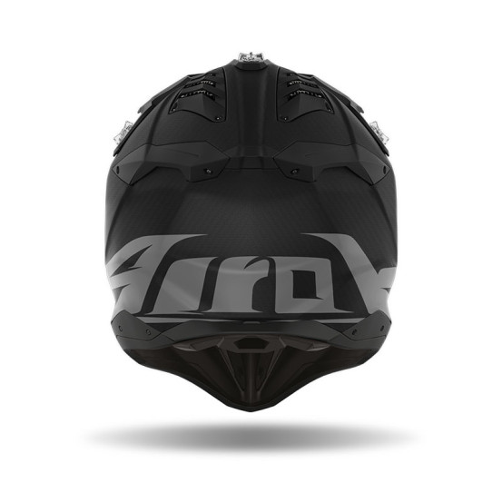 Casque cross Airoh Aviator 3 Push - Noir Carbon Mat