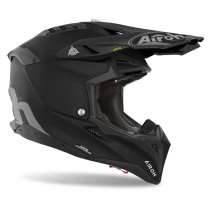 Casque cross Airoh Aviator 3 Push - Noir Carbon Mat 2