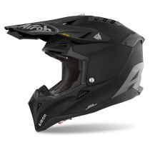 Casque cross Airoh Aviator 3 Push - Noir Carbon Mat