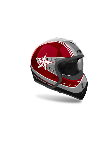 Casque modulable Airoh J 110 Command - Rouge Burgundy