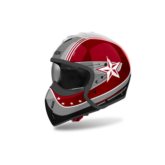 Casque modulable Airoh J 110 Command - Rouge Burgundy