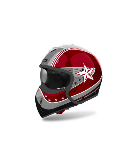 Casque modulable Airoh J 110 Command - Rouge Burgundy