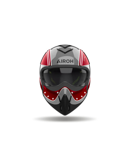 Casque modulable Airoh J 110 Command - Rouge Burgundy