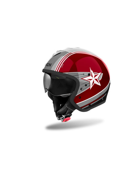 Casque modulable Airoh J 110 Command - Rouge Burgundy