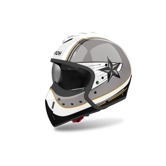 Casque modulable Airoh J 110 Command - Or Pailleté