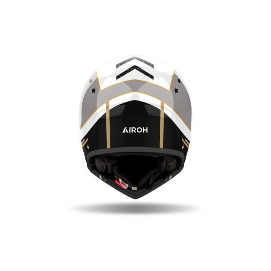 Casque modulable Airoh J 110 Command - Or Pailleté