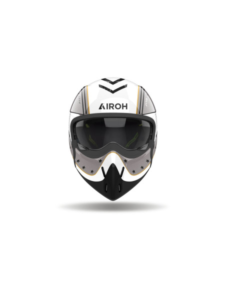 Casque modulable Airoh J 110 Command - Or Pailleté