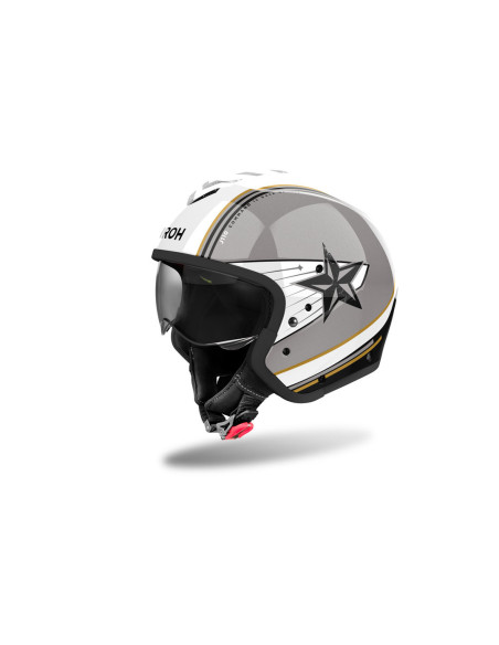 Casque modulable Airoh J 110 Command - Or Pailleté