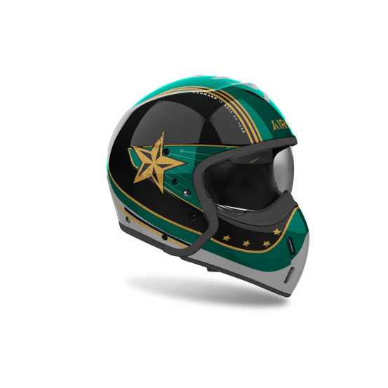 Casque modulable Airoh J 110 Command - Vert menthe