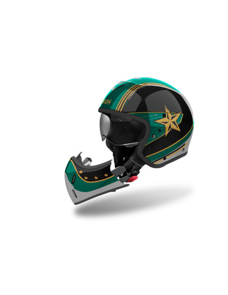 Casque modulable Airoh J 110 Command - Vert menthe