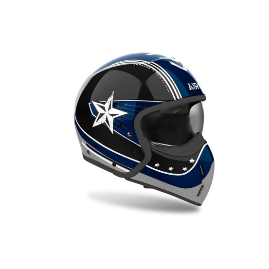 Casque modulable Airoh J 110 Command - Bleu Octane