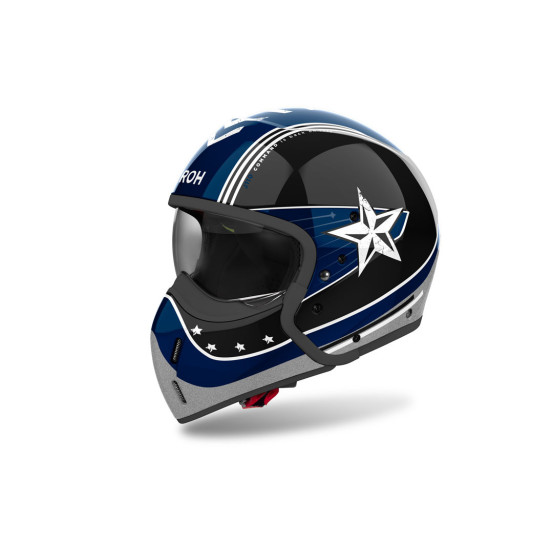 Casque modulable Airoh J 110 Command - Bleu Octane