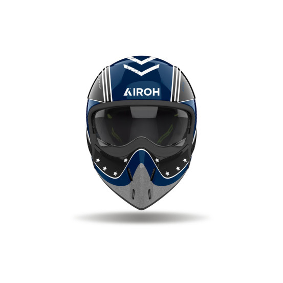 Casque modulable Airoh J 110 Command - Bleu Octane
