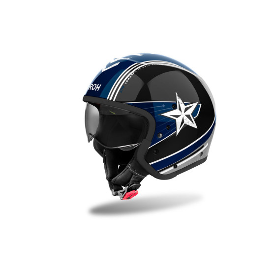 Casque modulable Airoh J 110 Command - Bleu Octane