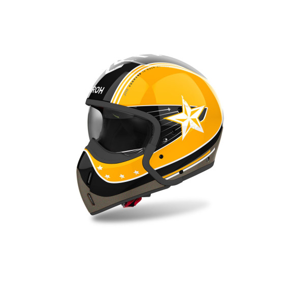 Casque modulable Airoh J 110 Command - Jaune