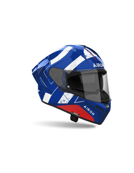 Casque intégral Airoh Matryx Scope - Bleu Rouge