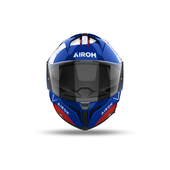 Casque intégral Airoh Matryx Scope - Bleu Rouge