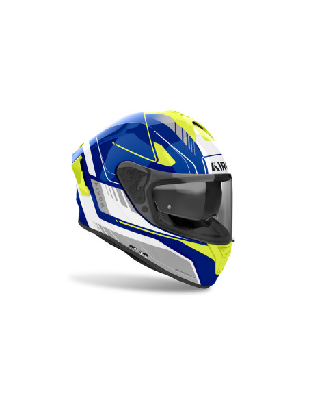 Casque intégral Airoh Spark 2 Chrono - Bleu Jaune