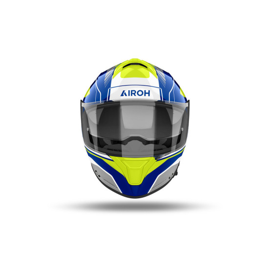 Casque intégral Airoh Spark 2 Chrono - Bleu Jaune