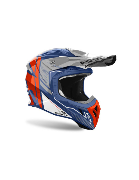 Casque cross Airoh Aviator Ace 2 Engine - Bleu