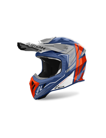 Casque cross Airoh Aviator Ace 2 Engine - Bleu