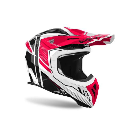 Casque cross Airoh Aviator Ace 2 Engine - Rouge