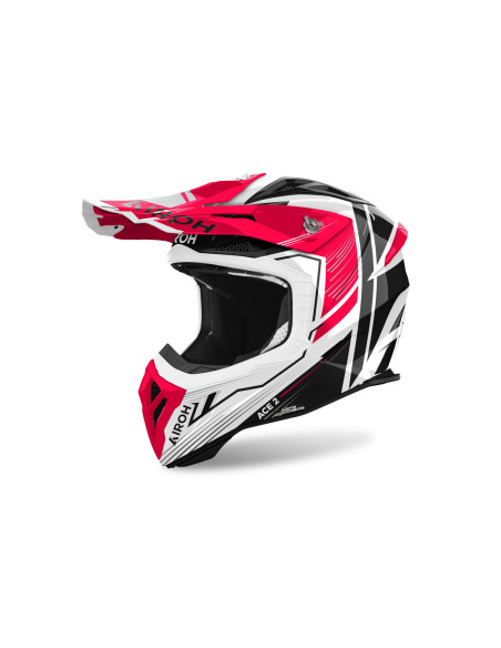Casque cross Airoh Aviator Ace 2 Engine - Rouge