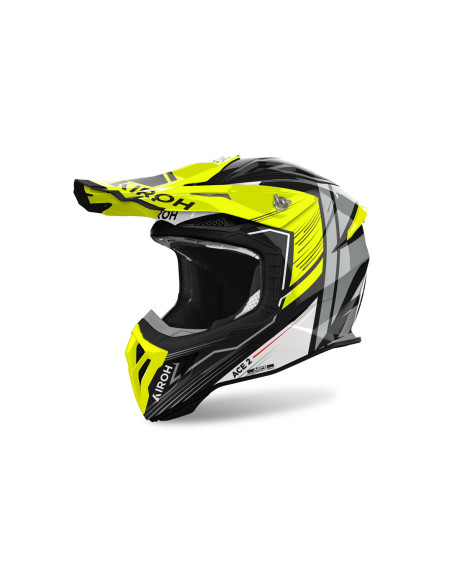 Casque cross Airoh Aviator Ace 2 Engine - Jaune