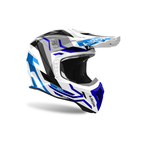 Casque cross Airoh Aviator Ace 2 Ground - Bleu