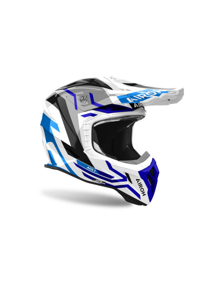 Casque cross Airoh Aviator Ace 2 Ground - Bleu