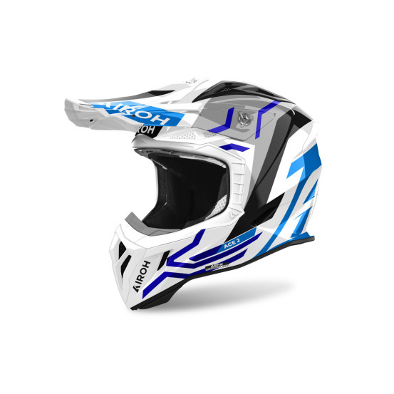Casque cross Airoh Aviator Ace 2 Ground - Bleu