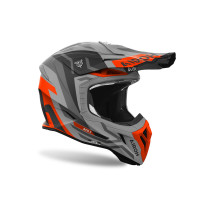 Casque cross Airoh Aviator Ace 2 Ground - Orange Mat 2