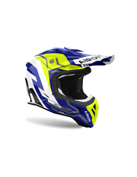 Casque cross Airoh Aviator Ace 2 Ground - Jaune