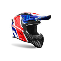 Casque cross Airoh Aviator Ace 2 Proud - Bleu Rouge 2