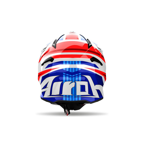 Casque cross Airoh Aviator Ace 2 Proud - Bleu Rouge