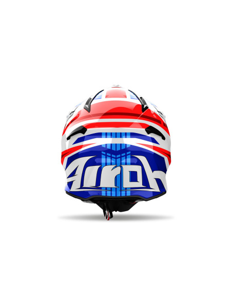 Casque cross Airoh Aviator Ace 2 Proud - Bleu Rouge